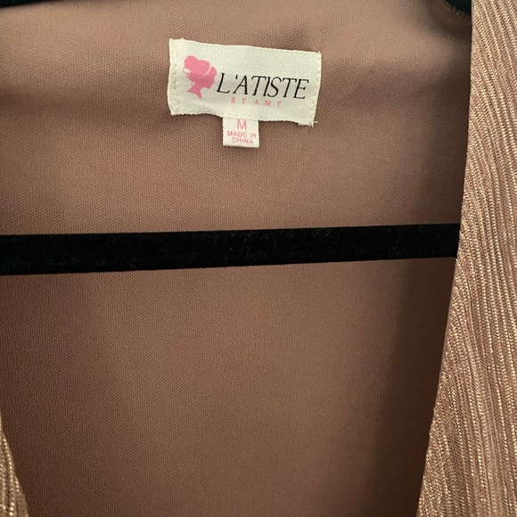 Shimmer wrap dress - Picture 2 of 3